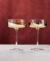 Anton Studio Designs Wave Champagne Coupes, Set of 2