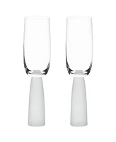 Anton Studio Designs Oslo Champagne Flutes Frost, Set of 2