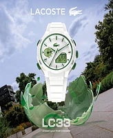 Lacoste Men's LC33 Silicone Strap Watch 45mm