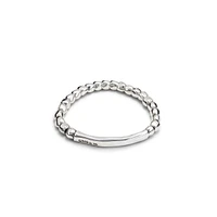 UNOde50 Rigid Sterling Silver Elastic Bracelet