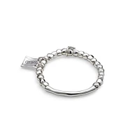 UNOde50 Sterling Silver Tubular Piece Beads Bracelet