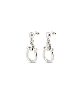 UNOde50 18k Gold-Plated and Silver Metal Alloy Medium Link Earrings