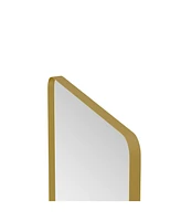 Streamdale Furniture Gold Metal Framed Wall Mirror 30x40 Inch