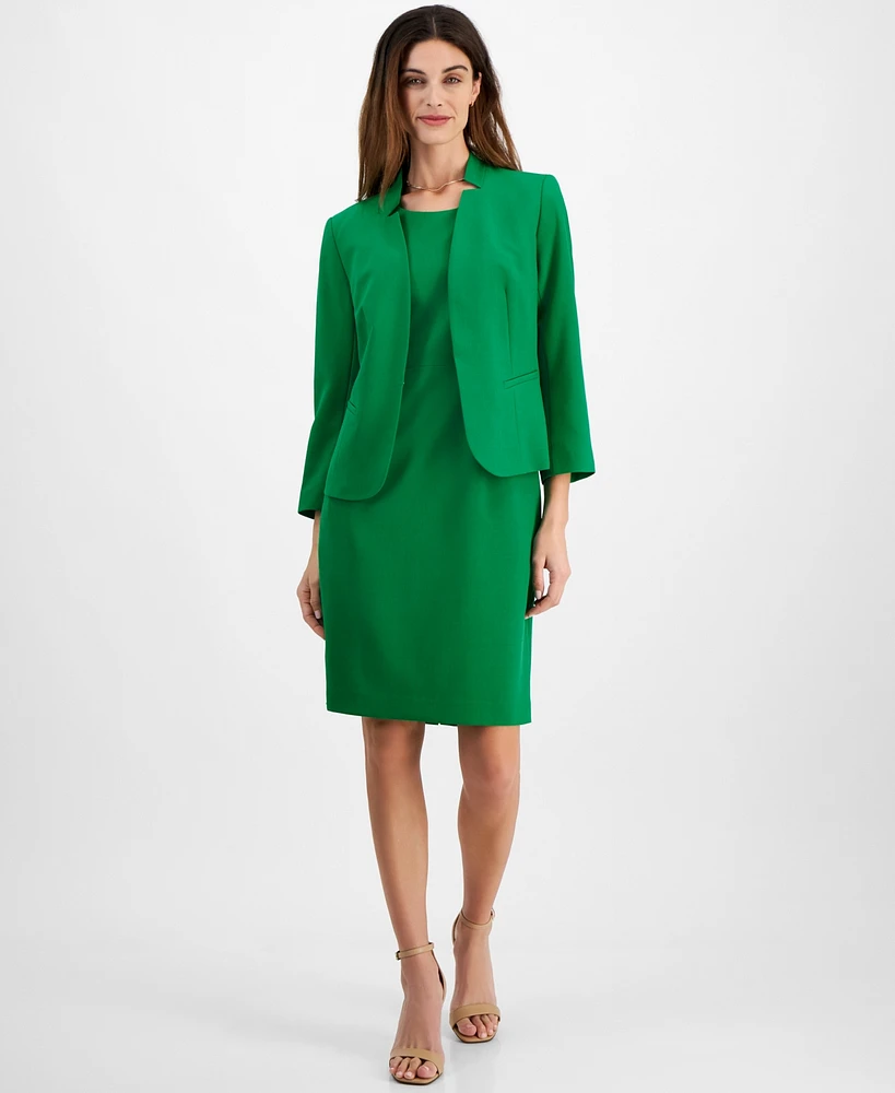 Le Suit Petite Cutout Kissing Jacket & Sheath Dress Regular Sizes