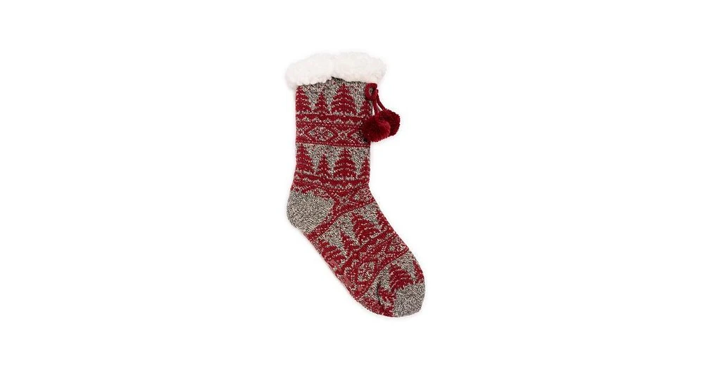 Muk Luks Women's Tall Cabin Sock