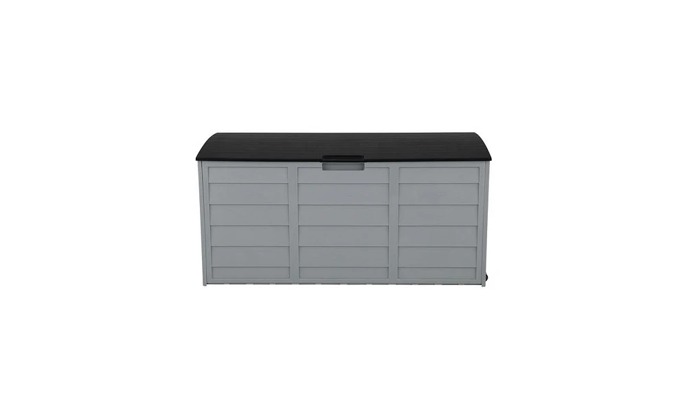 Slickblue 75 Gallon Outdoor Garden Plastic Storage Deck Box – Elegant & Practical Solution