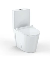 gaomon One Piece Toilet with Soft Closing Seat, Elongated Toilet for Bathroom, Comfort Height, Dual Tornado Flush 1.6 Gpf Toilet