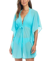 Bleu by Rod Beattie Women's Mesh Cover-Up Caftan