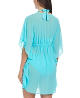 Bleu by Rod Beattie Women's Mesh Cover-Up Caftan