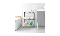 Slickblue All-Purpose 3-Tier Utility Cart Versatile Shelving for Home, Office, and Storage Solutions