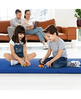 Hongge 6 x 2 Ft Tri-Fold Gym Mat with Handles and Removable Zippered Cover