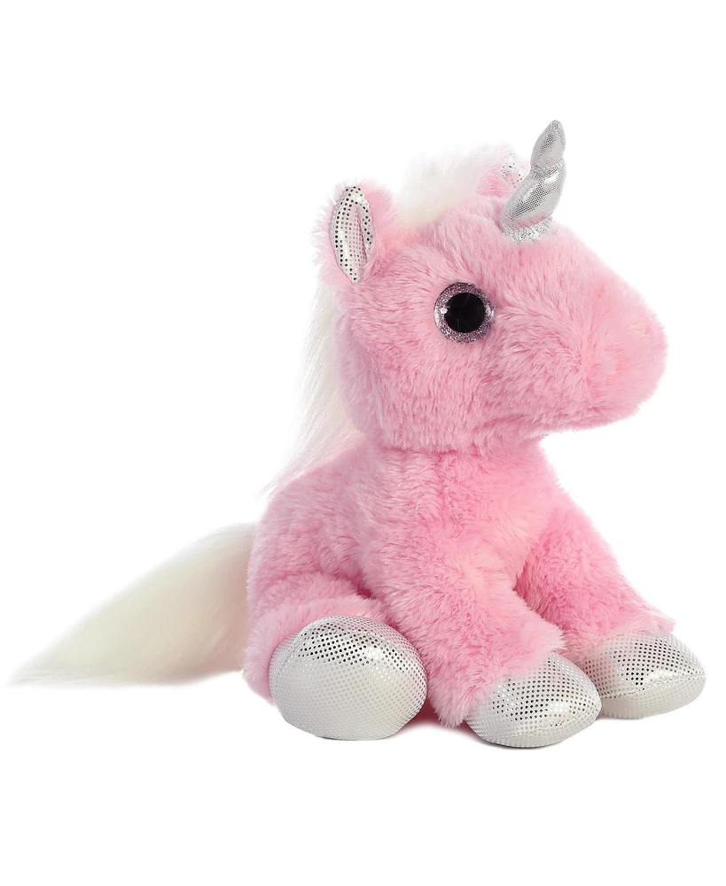 Aurora Medium Blossom Unicorn Sparkle Tales Enchanting Plush Toy Pink 12"