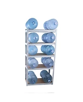 Slickblue 5-Tier Laminated Metal Shelving Unit - Adjustable Storage Rack