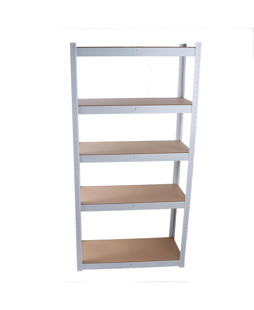 Slickblue 5-Tier Laminated Metal Shelving Unit - Adjustable Storage Rack