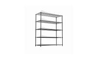 Slickblue 5-Tier Heavy-Duty Adjustable Shelving and Racking System with Wheels