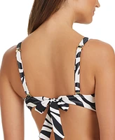 Bleu by Rod Beattie Women's V-Wire Tie-Back Bikini Top