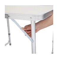 Slickblue Home Use Aluminum Alloy Folding Table - White