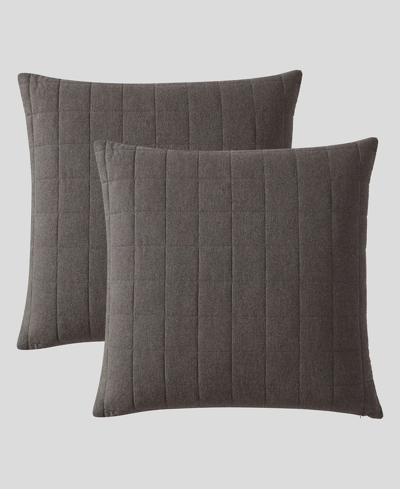 Calvin Klein Melange Flannel Sham Pair