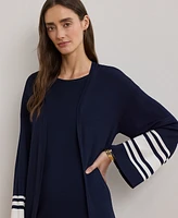 Lauren Ralph Petite Two-Tone Cardigan