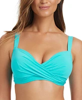 Bleu by Rod Beattie Women's Kore Push-Up Twist-Front Swim Top