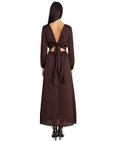 Donna Morgan Women's Cutout Tie-Back Maxi Dress