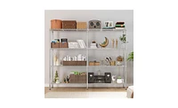 Slickblue 58''W Adjustable Storage Shelves - Heavy Duty Nsf Wire Shelving Unit
