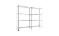 Slickblue 58''W Adjustable Storage Shelves - Heavy Duty Nsf Wire Shelving Unit