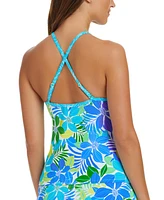 Bleu by Rod Beattie Women's Cross-Strap Tankini Top