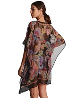 Lauren Ralph Women's Parder Poncho Swim Cover-Up