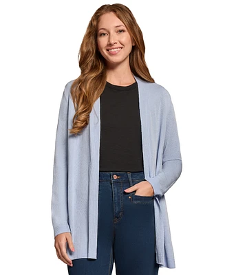 Jones New York Women's Open-Front Ribbed-Edge Cardigan