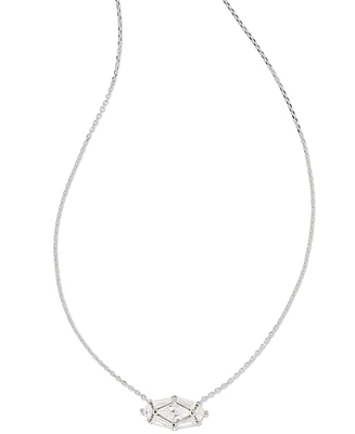 Kendra Scott Silver-Tone Lindy Rae Elisa 17-2/5" Short Pendant Necklace