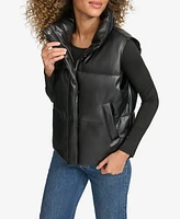 Levi's Women's Faux Leather Puffer Vest