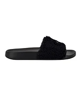 Calvin Klein Women's Amaya Fuzzy Slide Sandals