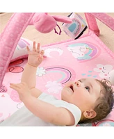 The Peanutshell 7 in 1 Baby Play Gym and Tummy Time Mat, Rainbow Paradise