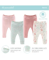 The Peanutshell Baby Girls Newborn Layette Gift Set for Baby Girls, Pink Floral Elephant, 30 Essential Pieces