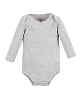 Hudson Baby Girls Thermal Long Sleeve Bodysuits, Snowflake, 0-3 Months