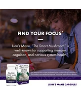 Host Defense Mushrooms Lion's Mane - Brain Health Support Supplement - Mushroom Supplement to Support Focus & Memory Function
