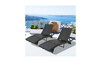 Slickblue S-Shaped Woven Rattan Bed Stylish and Comfortable Furniture for Outdoor or Indoor Spaces
