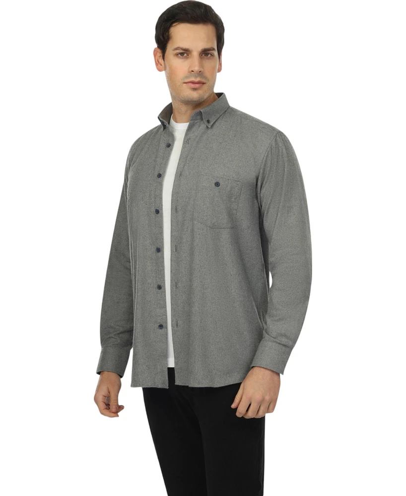 Vustra Men's Coastal Slate Button-Down Shirt