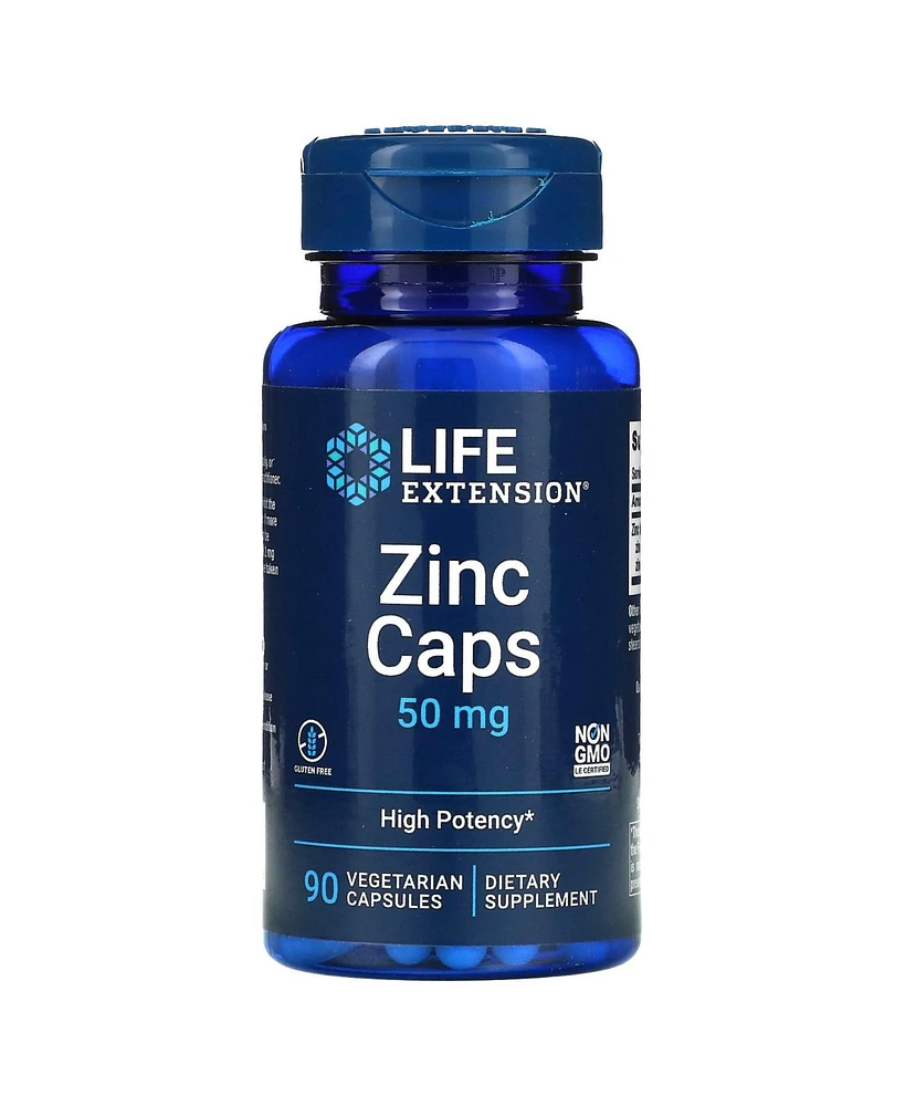 Life Extension Zinc Caps High Potency 50 mg