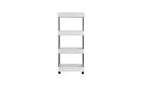 Space-Saving 4-Tier Mobile Cart – Versatile Storage for Small Kitchens, Bathrooms & Dorms