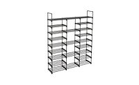 Slickblue 9-Tier Shoe Rack Storage Organizer for Entryway, Holds 50-55 Pairs, Stackable Shoe Shelf Cabinet