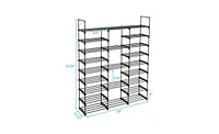 Slickblue 9-Tier Shoe Rack Storage Organizer for Entryway, Holds 50-55 Pairs, Stackable Shoe Shelf Cabinet