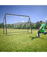 Hongge 2-in-1 Kids Soccer Rebounder and Soccer Goal with Adjustable Height