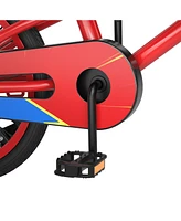 Hongge 18 Feet Kids Bike with Removable Training Wheels-Red