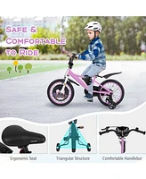 Hongge 16-Inch Kids' Sport Bike with Adjustable Handlebar and Saddle for Ages 4-8