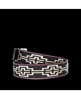 La Matera Men's Caballero Black Woven Belt