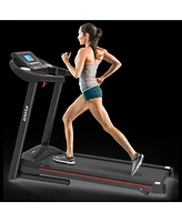 Slickblue Foldable Treadmill with Incline, Electric Walking & Running Machine for Home Workouts, 5” Lcd & Bluetooth