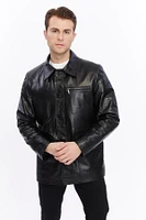 Furniq Uk Men's Genuine Leather Jacket