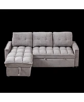 Streamdale Furniture 4-in-1 Reversible Sofa Couch with Armchair, Guest Bed & Recliner in 4 Colors